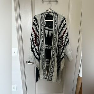 Tribal Print Cardigan - Boho